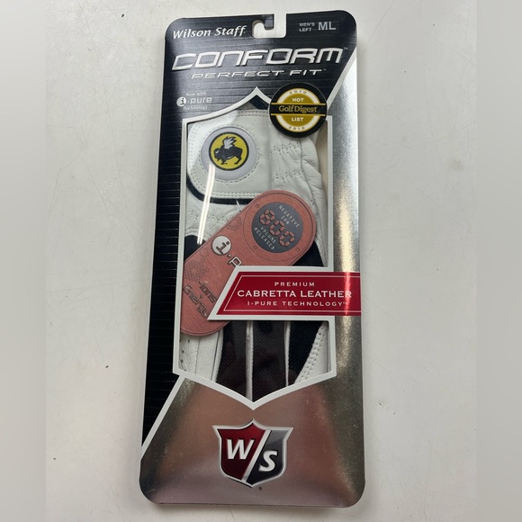 Wilson Staff Conform Perfect Fit Cabretta Leather Glove Golf - Men’s Left - G83 - Picture 3 of 7